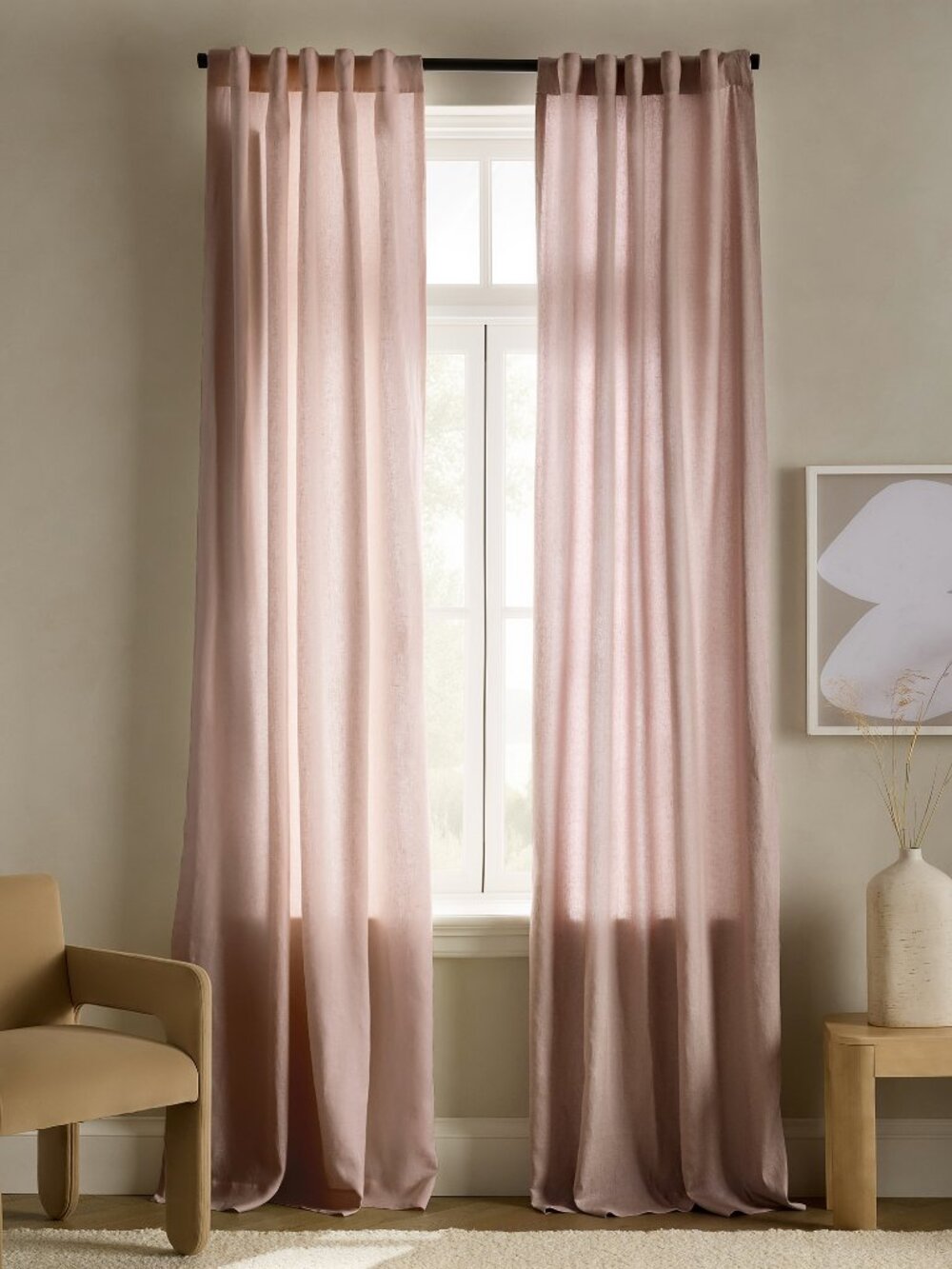 Quince European Linen Curtain - Single Panel